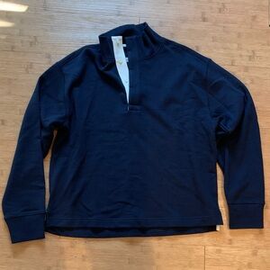 Banana Republic Dark Blue Sweater with White Accents